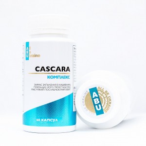 Комплекс для кишечника з крушиною, ромашкою та фенхелем Cascara ABU, 60 капсул